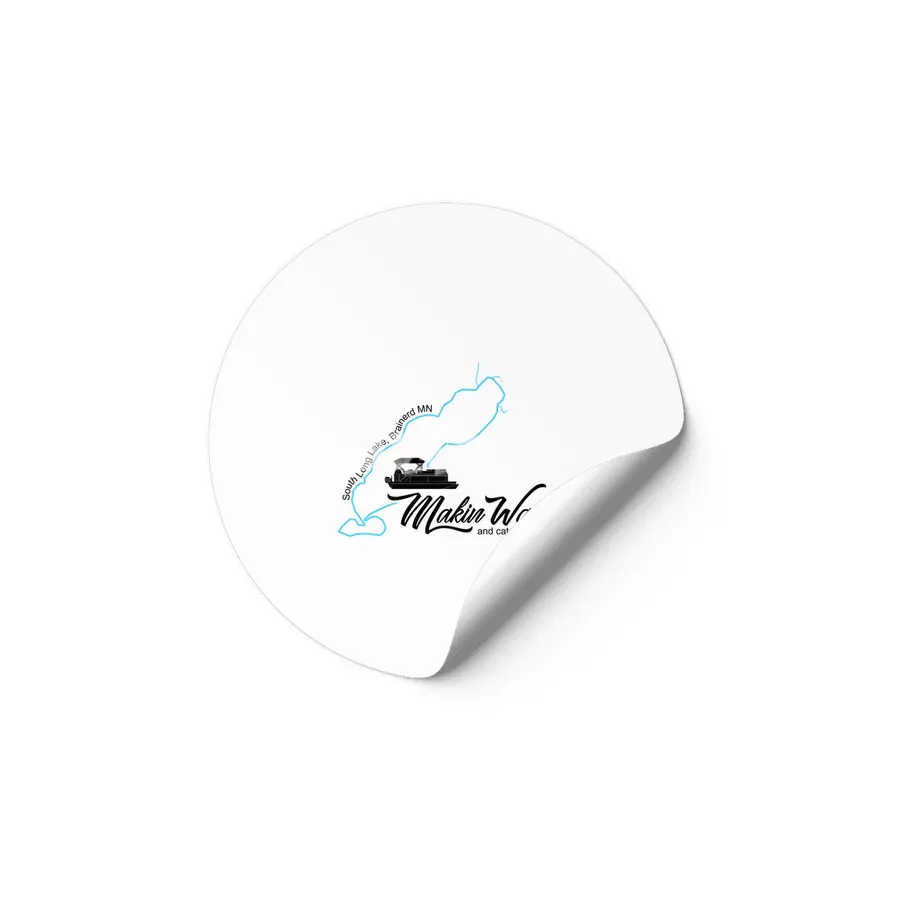 South Long Lake | Makin Waves | Black Lettering Etiket