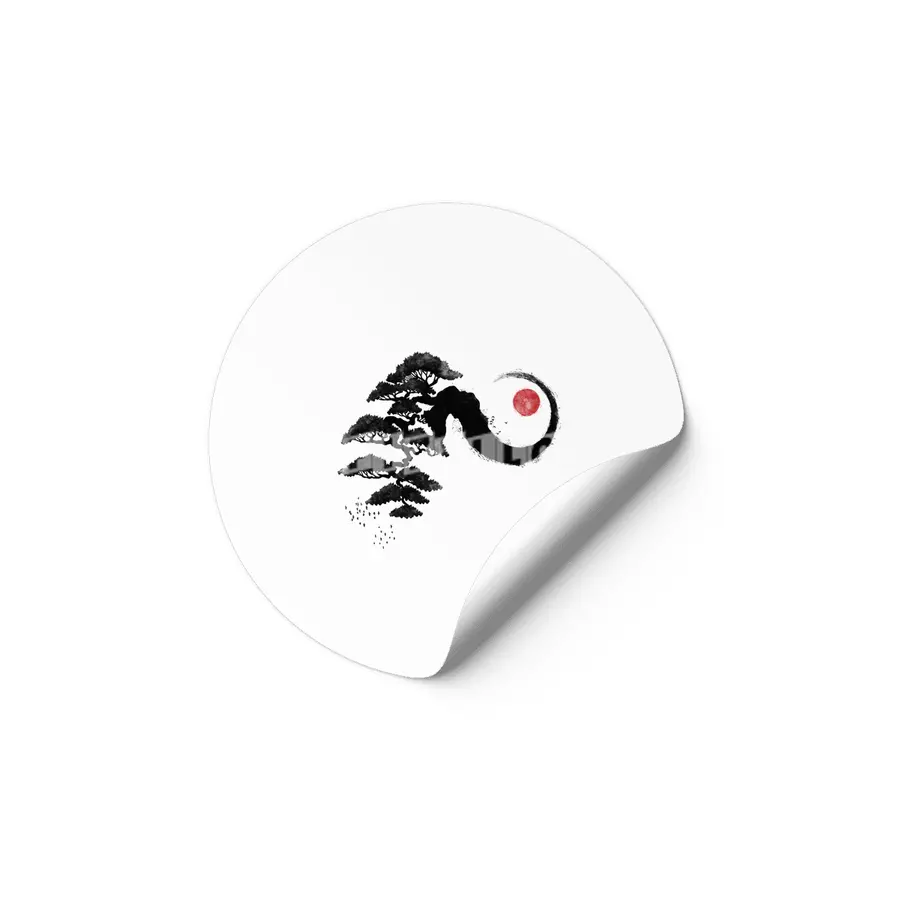 Bonsai Waves Sunset Etiket