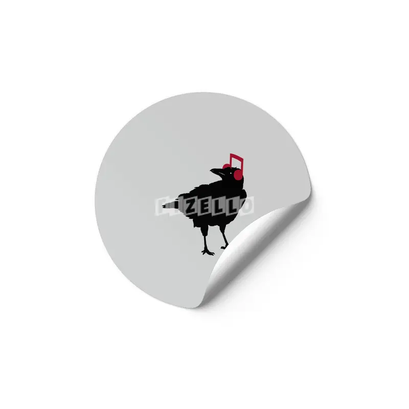 Music Bird Crow Musical Note Etiket