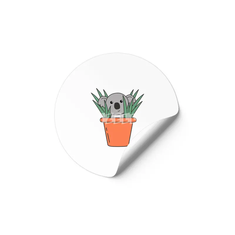 Koala In Flower Top Funny Koala Bear Koalas Etiket