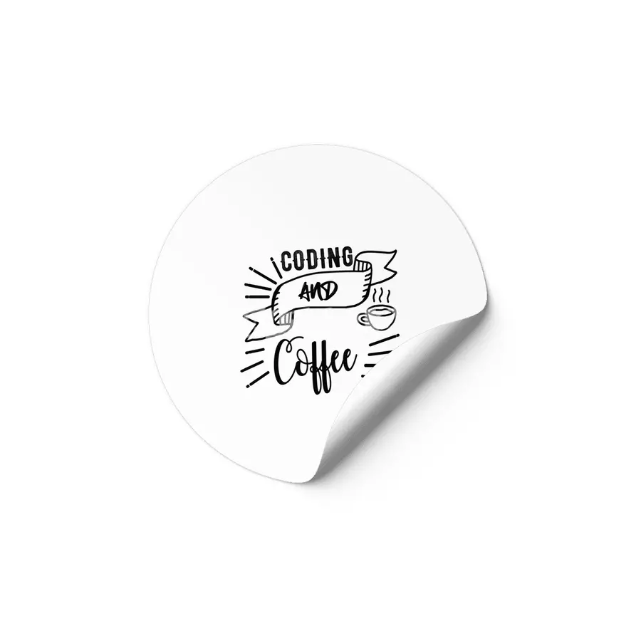 Coffee and Coding Gift idea  Programmers Etiket
