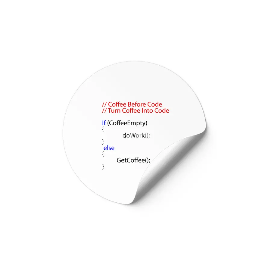 Coffee and Coding Gift idea  Programmers Etiket