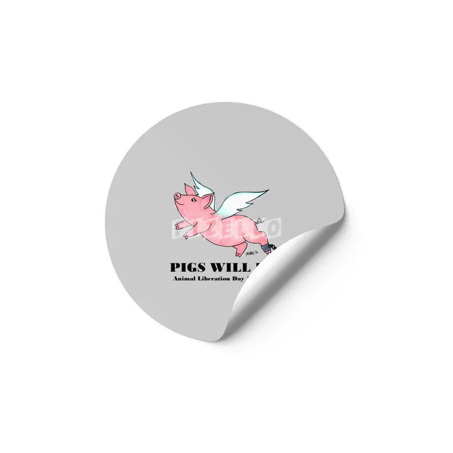 Pigs Will Fly - Animal Liberation Day 12-18-21 Etiket