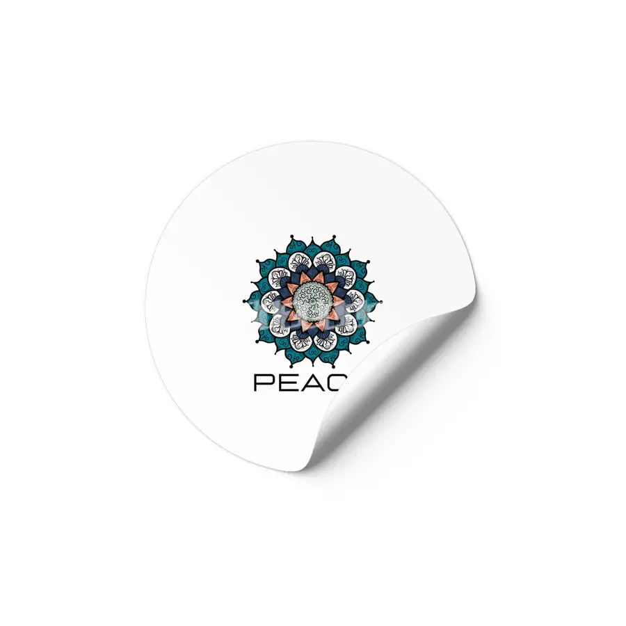 Peace Mandala | Yoga | Pilates | Rave | Floral Etiket