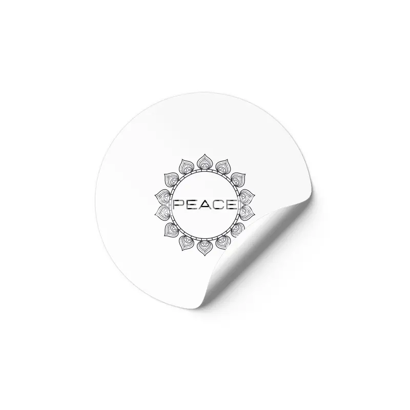 Peace Mandala | Yoga | Pilates | Rave | Floral Etiket