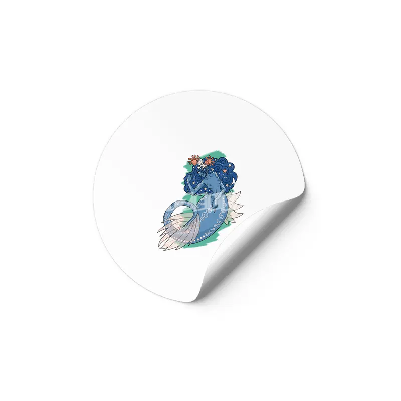 Mermaid Grabs Back Etiket
