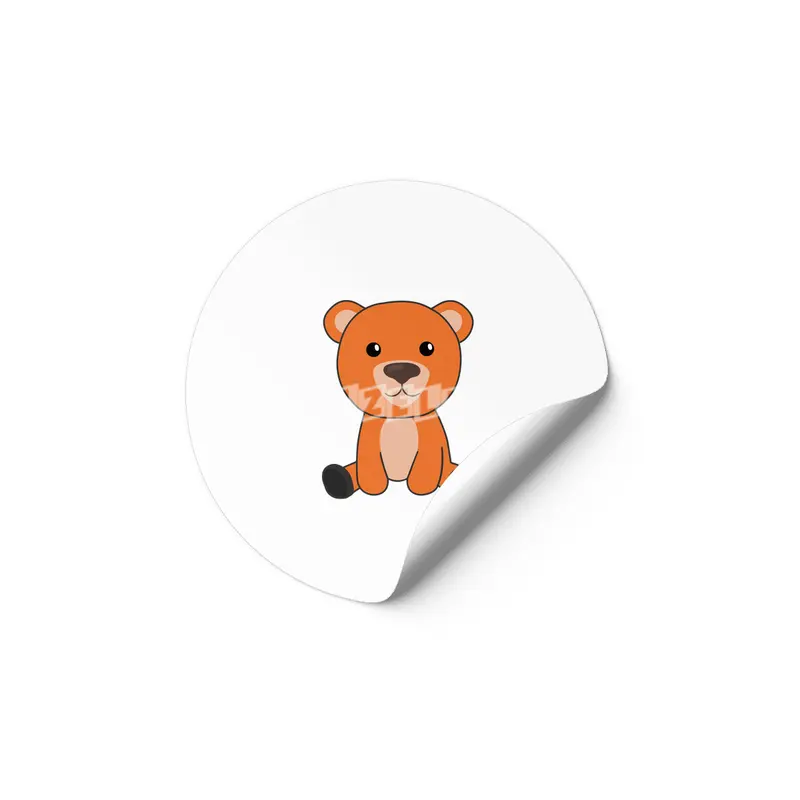 Orange Bear Colorful Bears Cute Animals Teddy Etiket