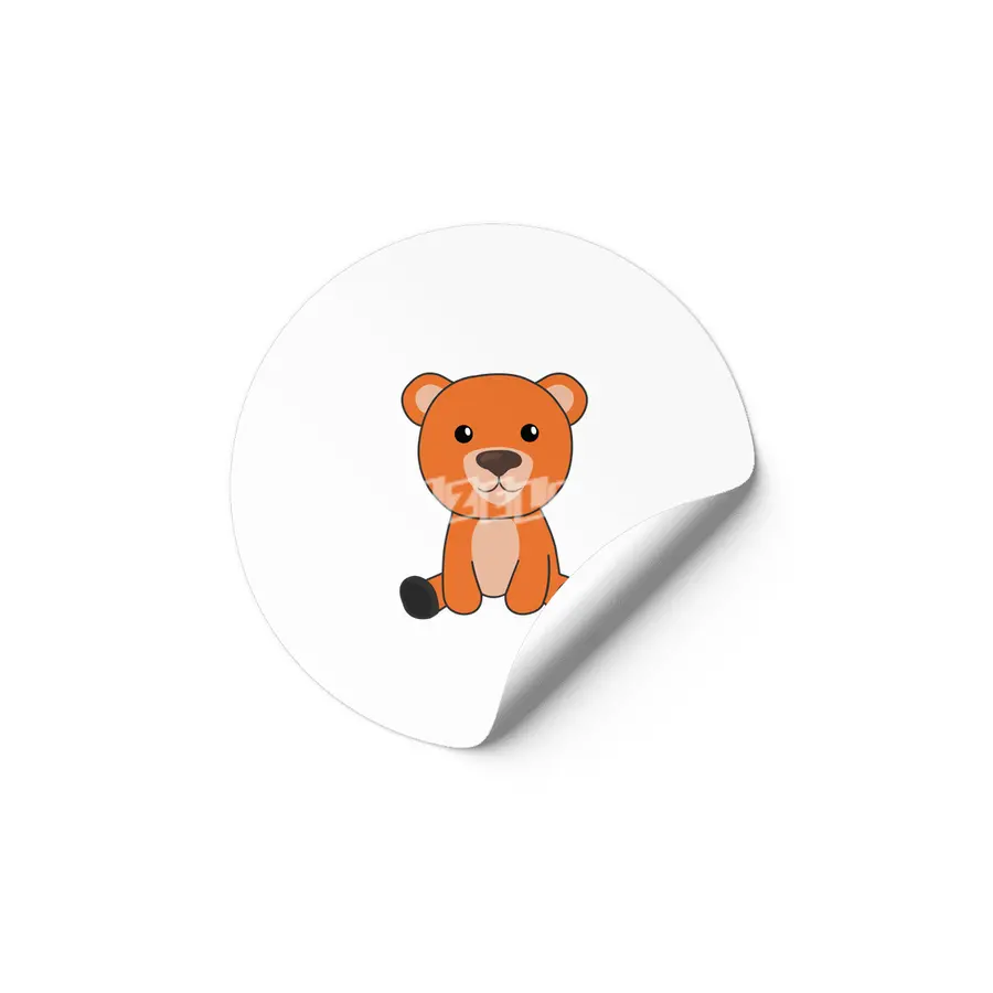 Orange Bear Colorful Bears Cute Animals Teddy Etiket