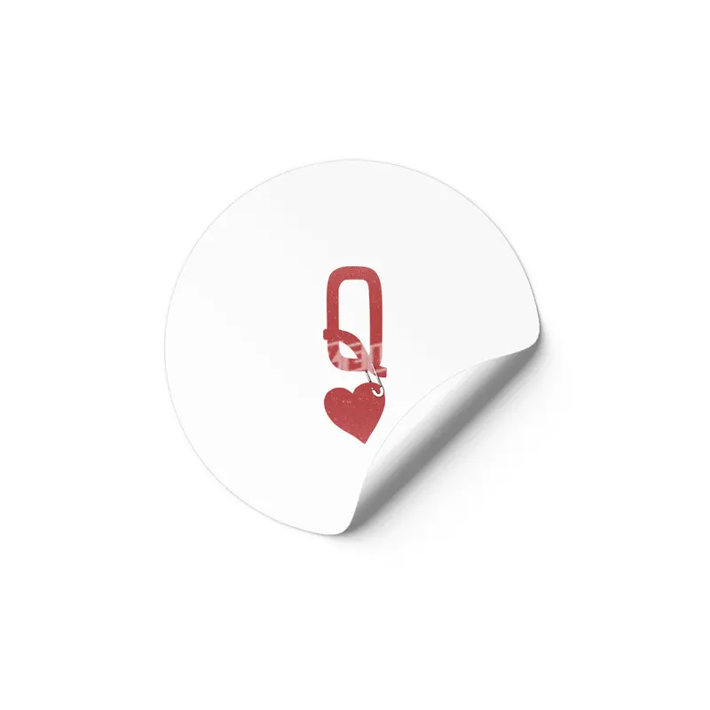 Queen Of Hearts Poker Etiket