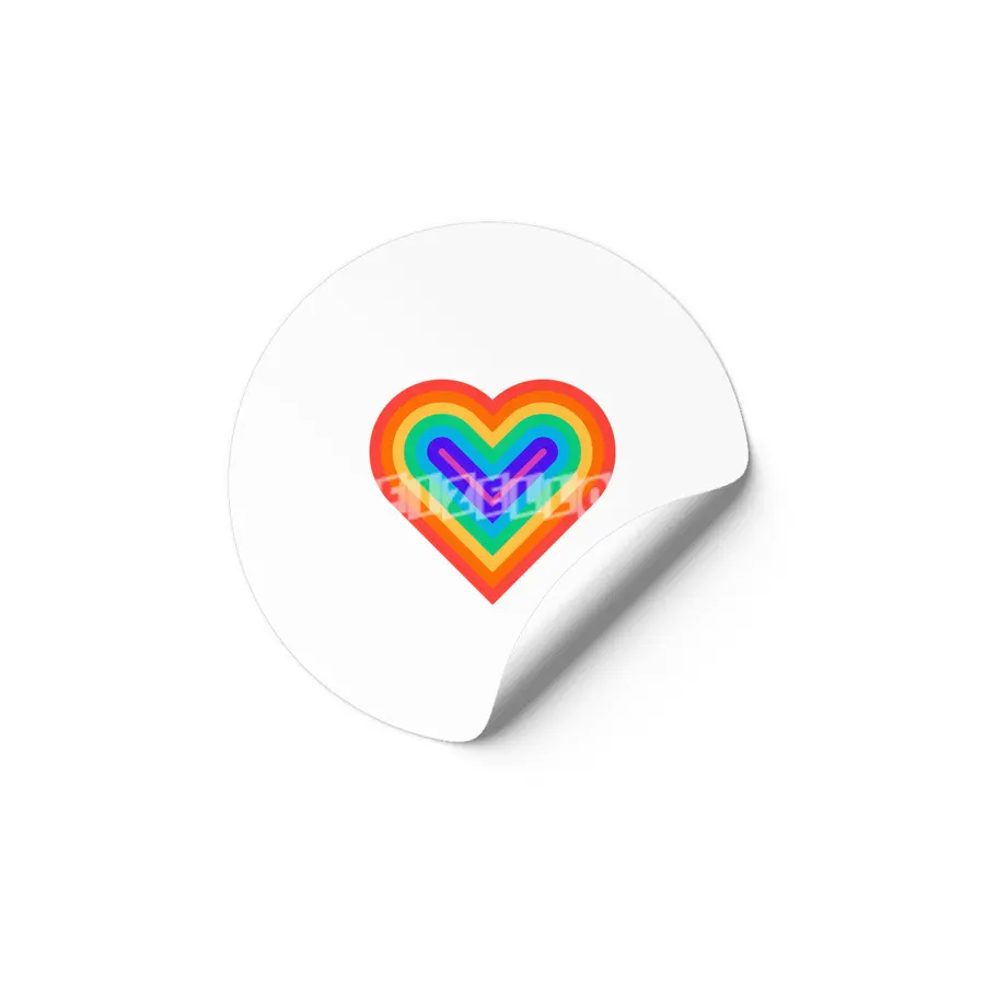 Rainbow Heartbeat Etiket