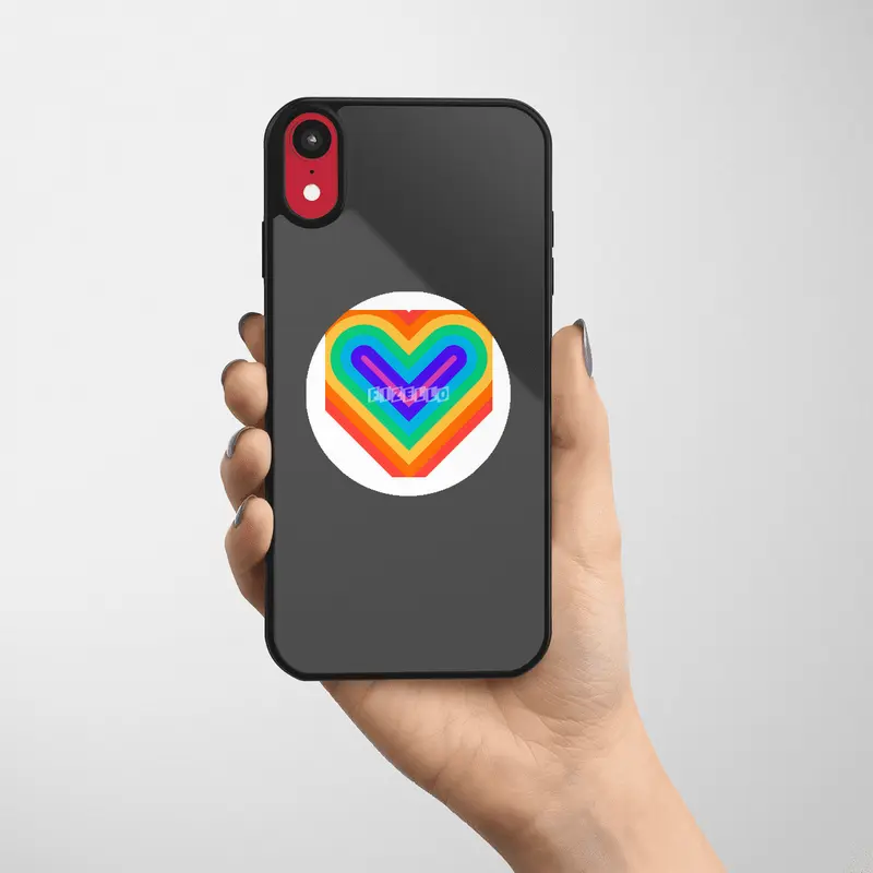 Rainbow Heartbeat Etiket