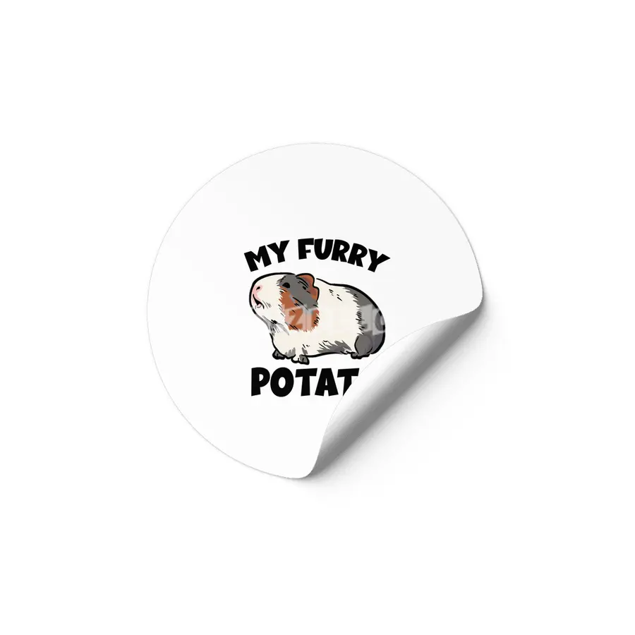 My furry potato guinea pig Etiket