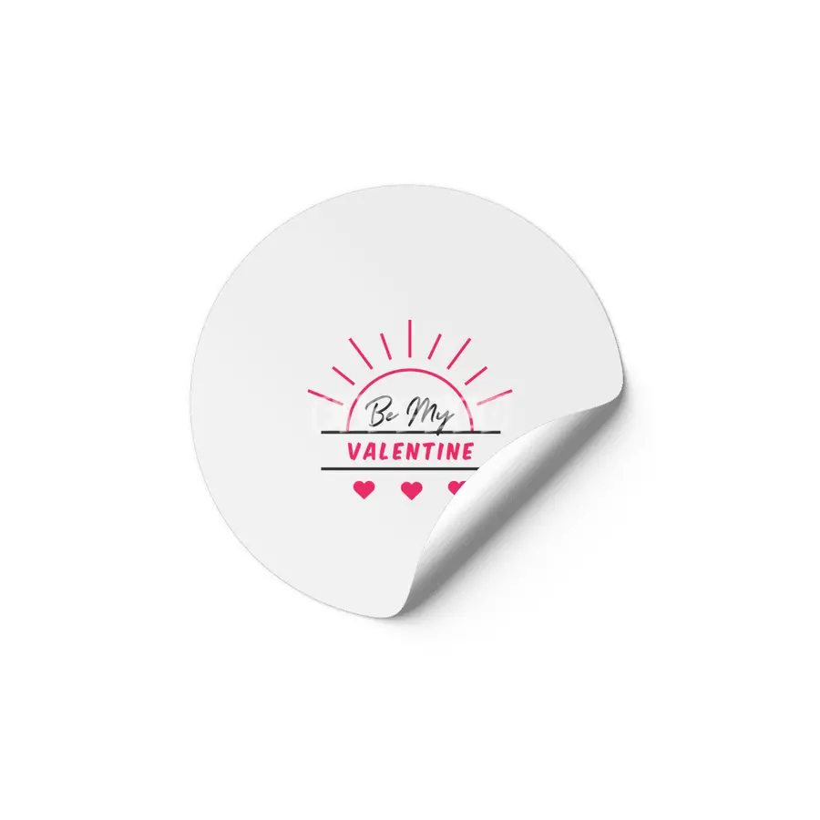 Be My Valentine Etiket