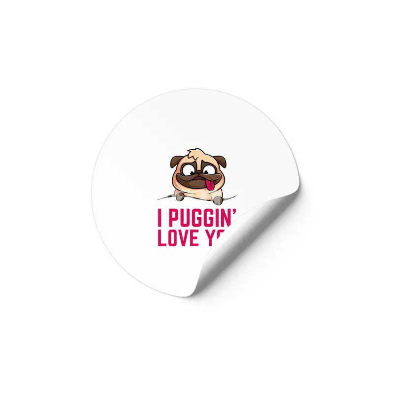 My Pug Is My Valentine Etiket