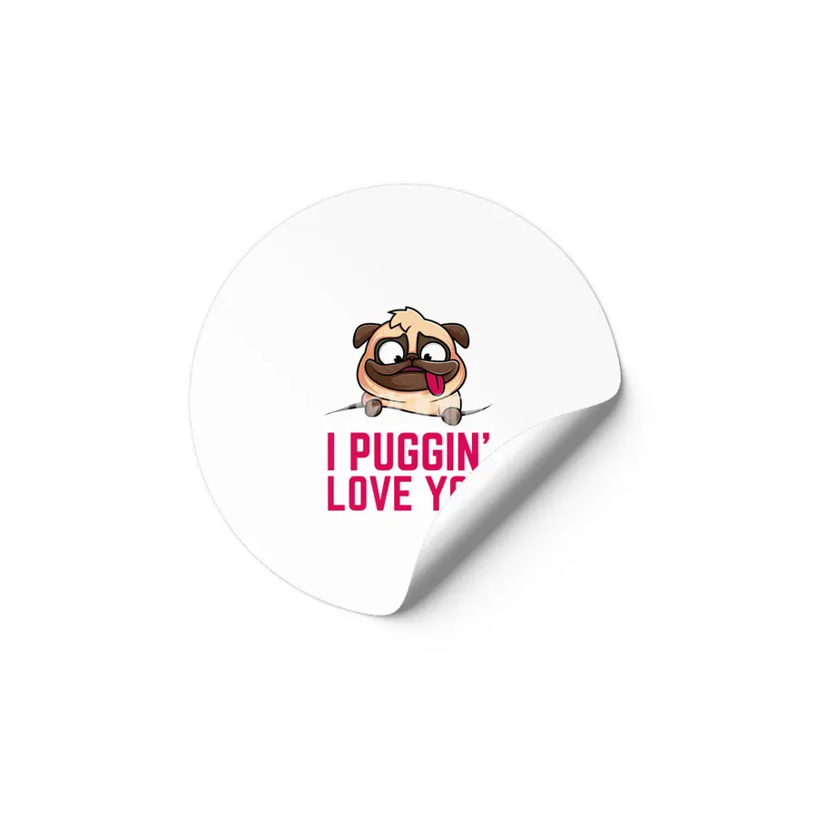 My Pug Is My Valentine Etiket
