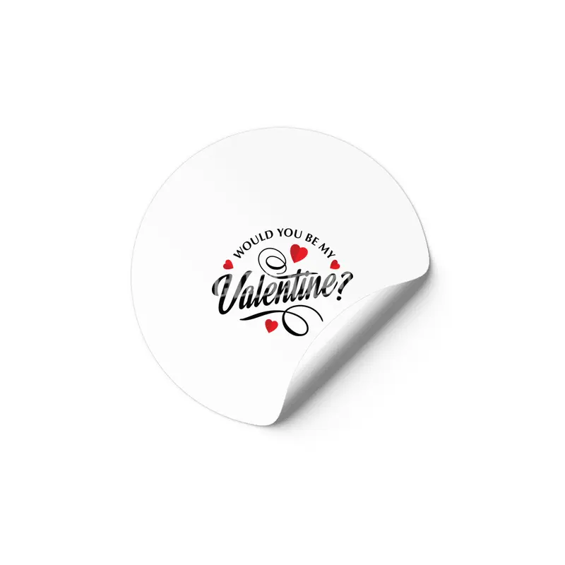 Be my valentine Etiket