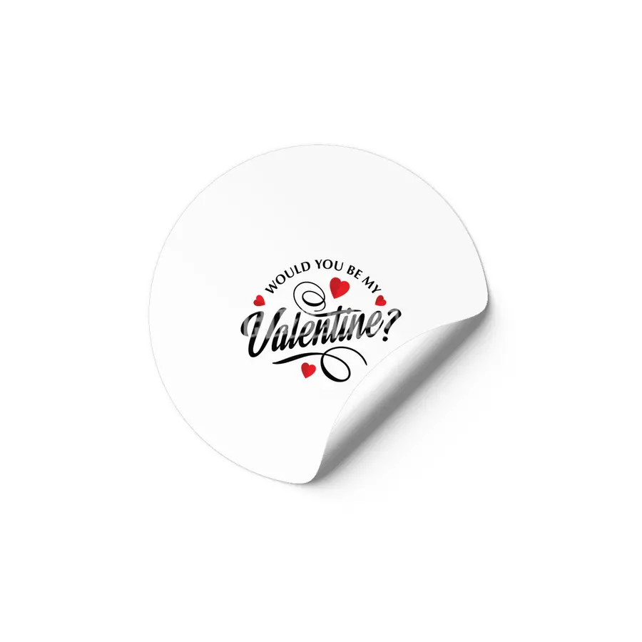 Be my valentine Etiket