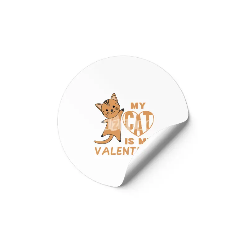 My Cat Is My Valentine Cute Cats For Women Etiket