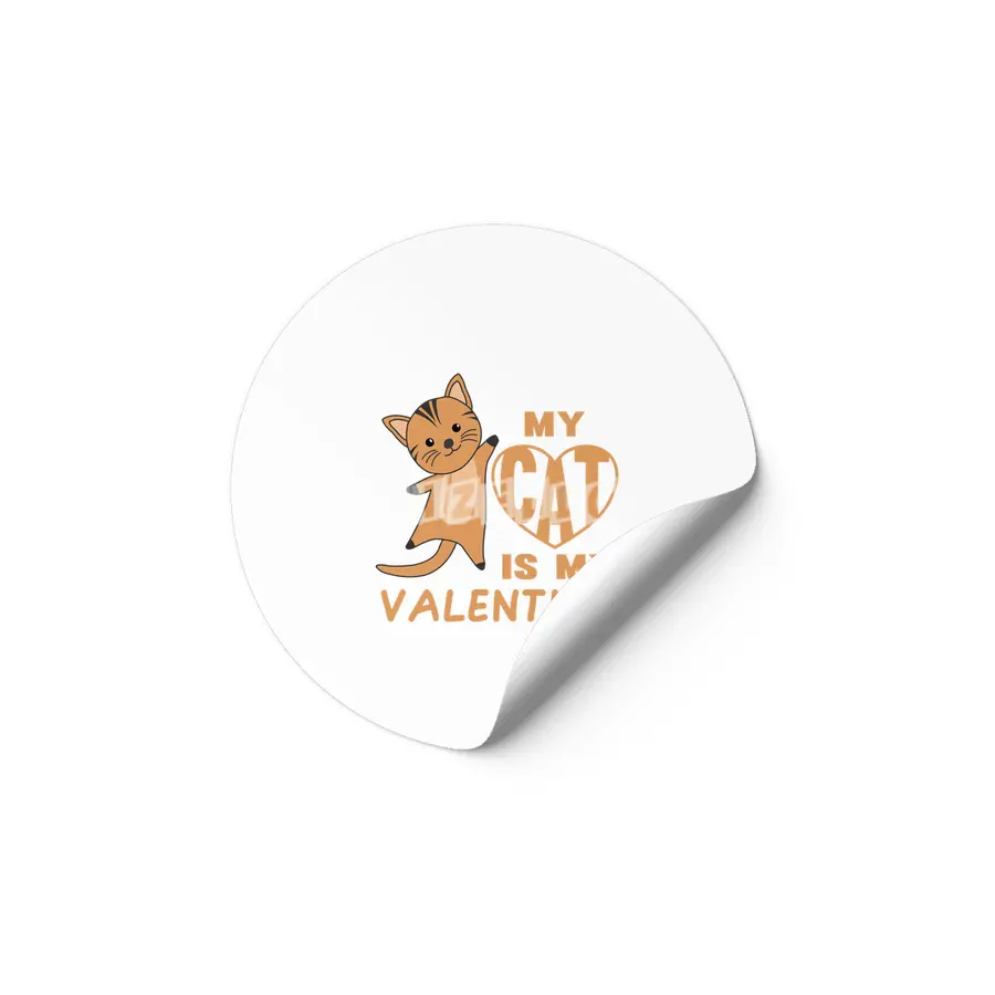My Cat Is My Valentine Cute Cats For Women Etiket
