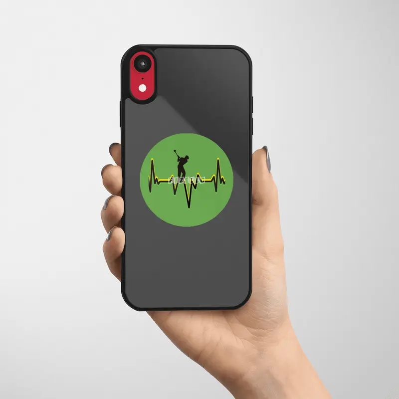 Golf Heartbeat for golf lover Etiket