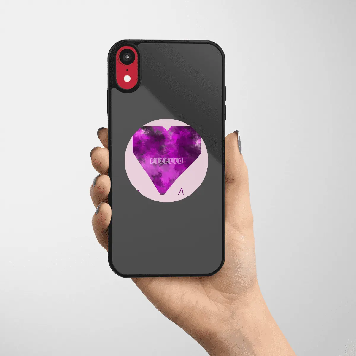 Heartbeat Cute Purple Heart With Love Mi Amor- Great Gift For Him This Christmas Etiket