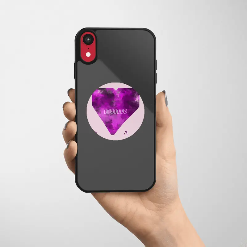 Heartbeat Cute Purple Heart With Love Mi Amor- Great Gift For Him This Christmas Etiket