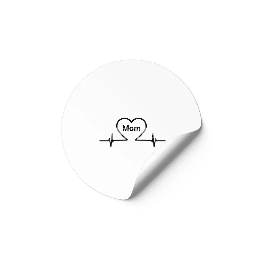 Heartbeat Mom - Mom Etiket