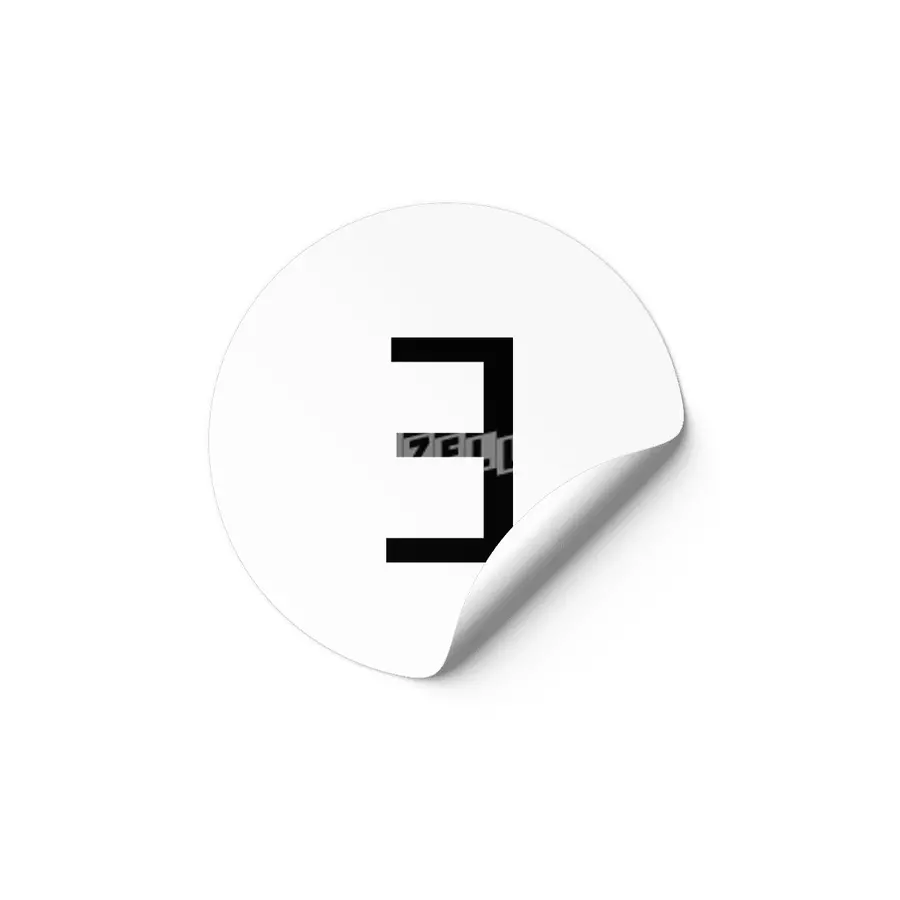 E Backwards Letter - There Exists (Maths Symbol) Etiket