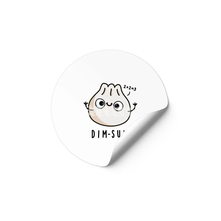 Dim Sum Cute Dimsum Bao Math Pun Etiket