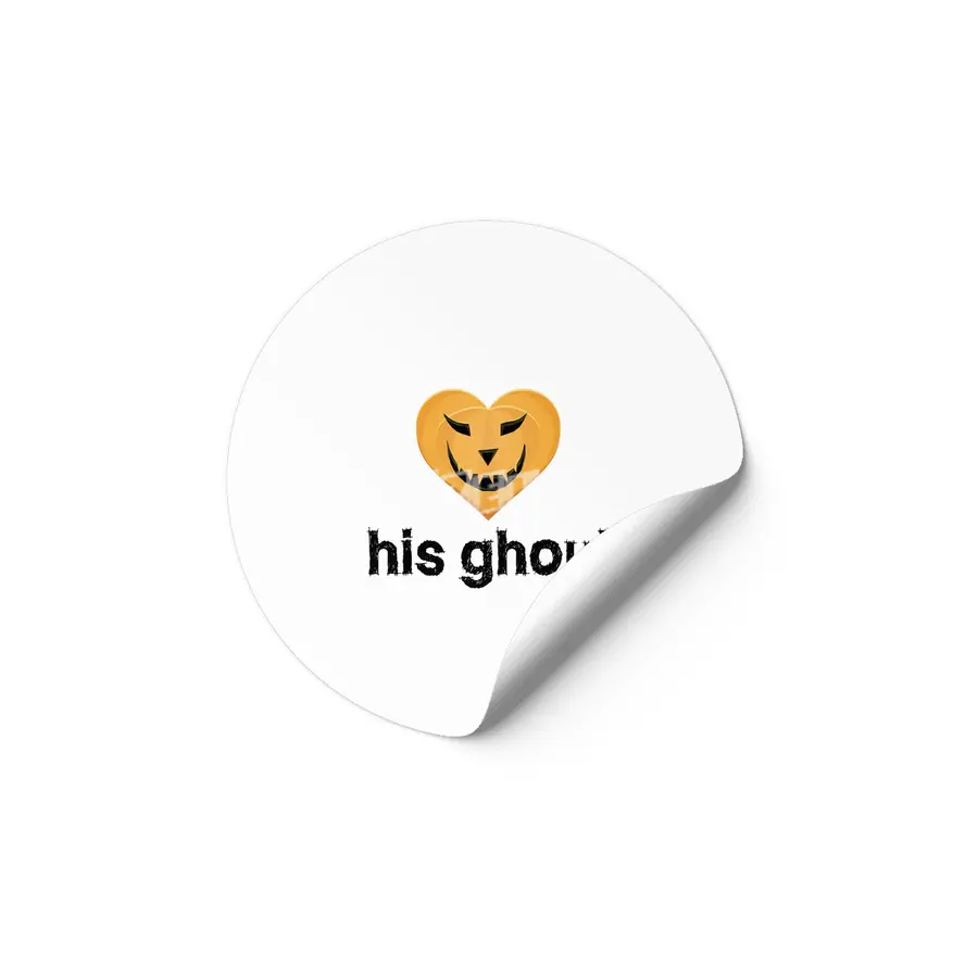 His Ghoul - Matching Couples - Halloween Etiket