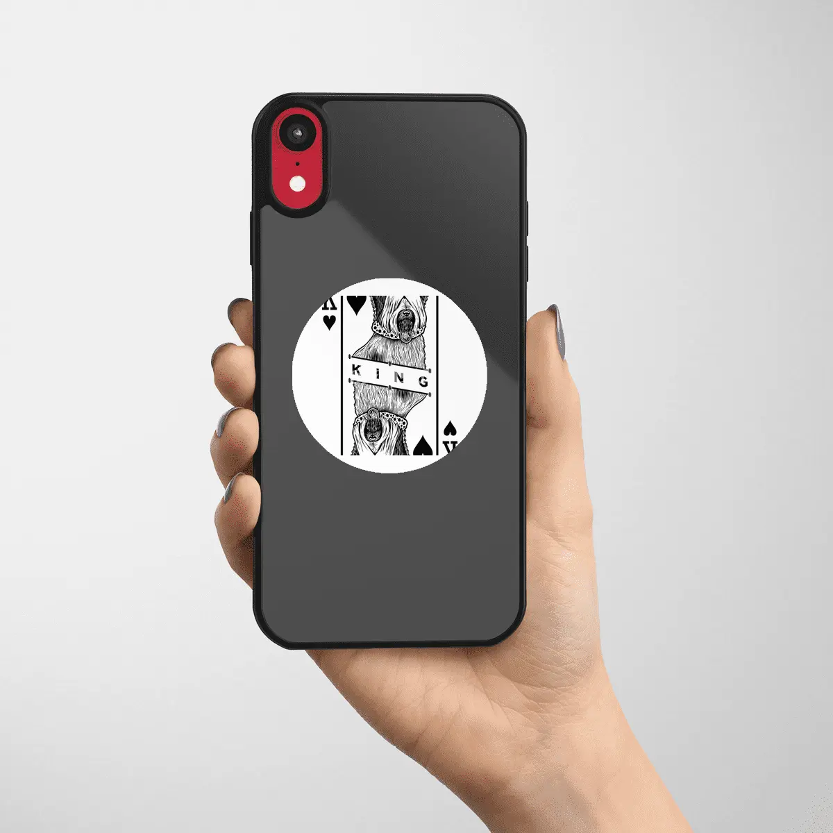 Skye Terrier King Of Hearts Funny Dog Lover Pop Art Etiket