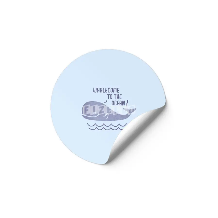 Whalecome to the Ocean Etiket