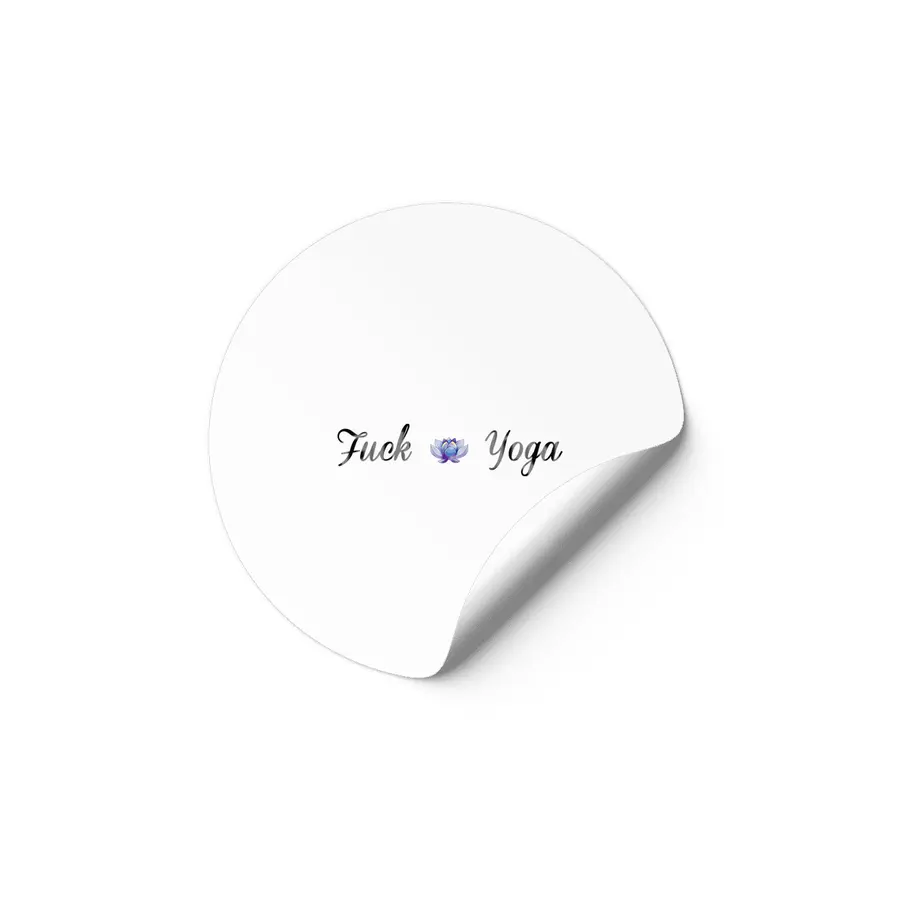 Fuck Yoga Etiket