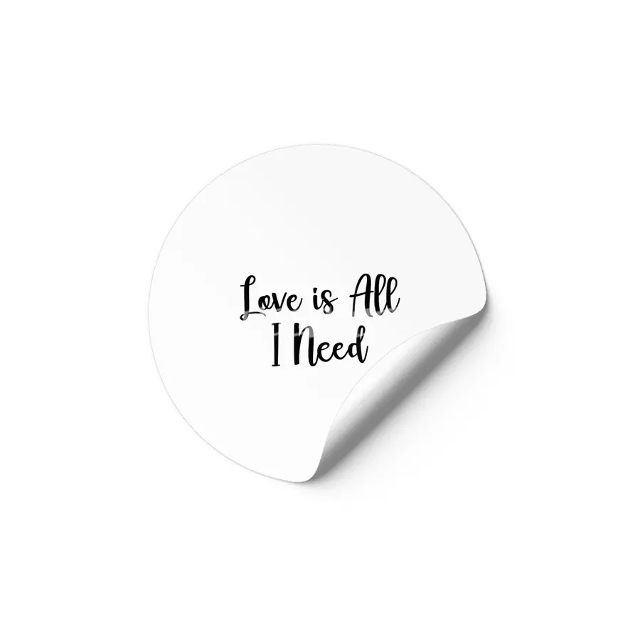 Love Is All I Need - GIN Etiket