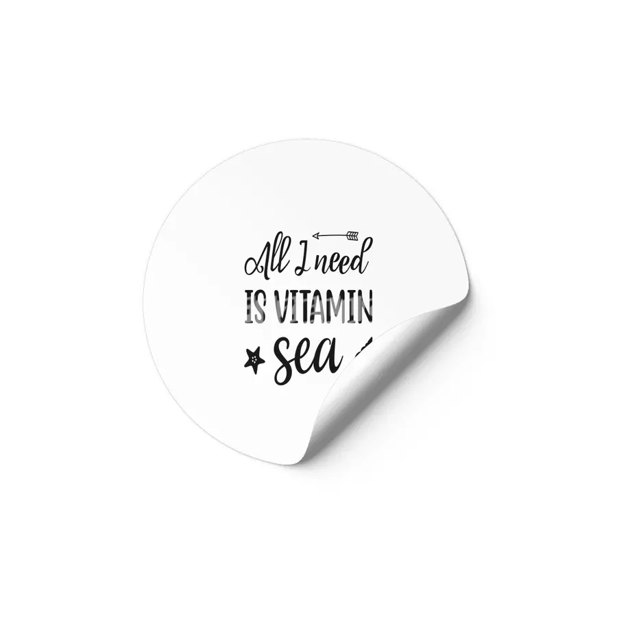 All I Need is Vitamin Sea Etiket