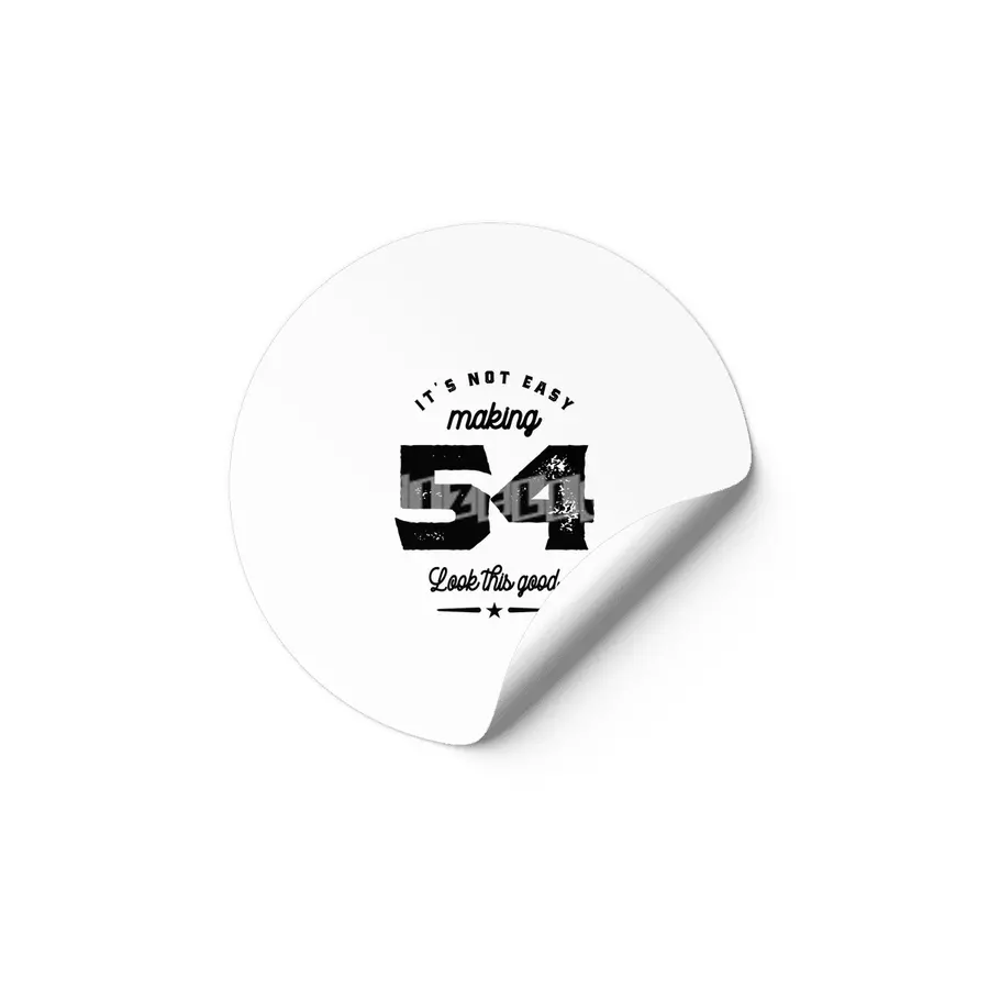54 Year Old 54th Birthday Funny Gift Etiket