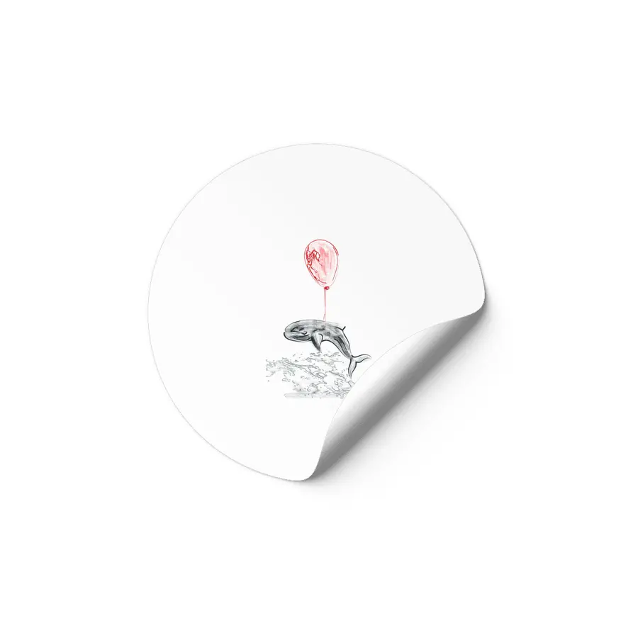 balloon and whale Etiket