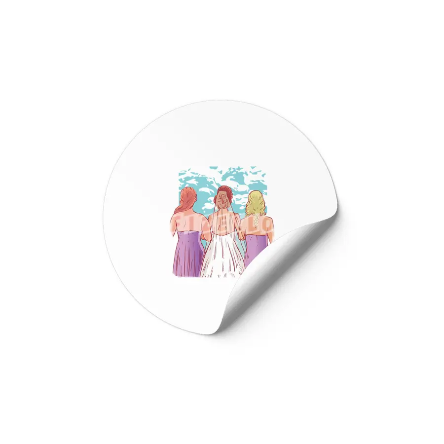 Bride and Bridesmaids Wedding day Etiket