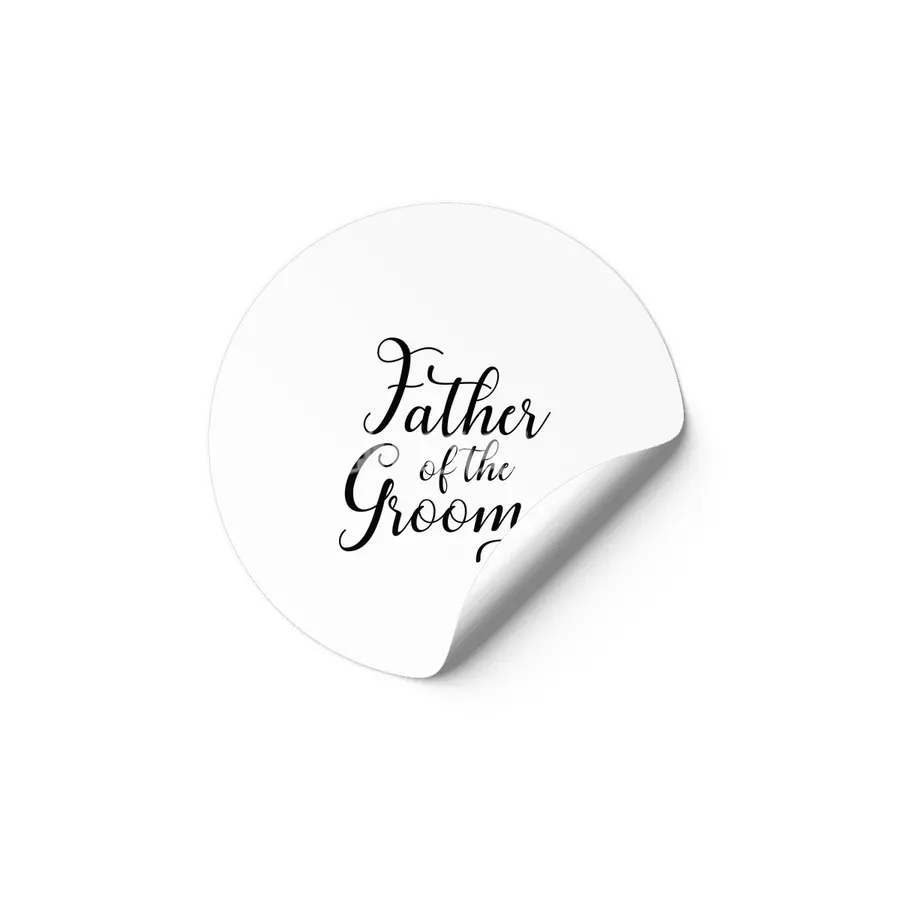 Father of the groom Etiket