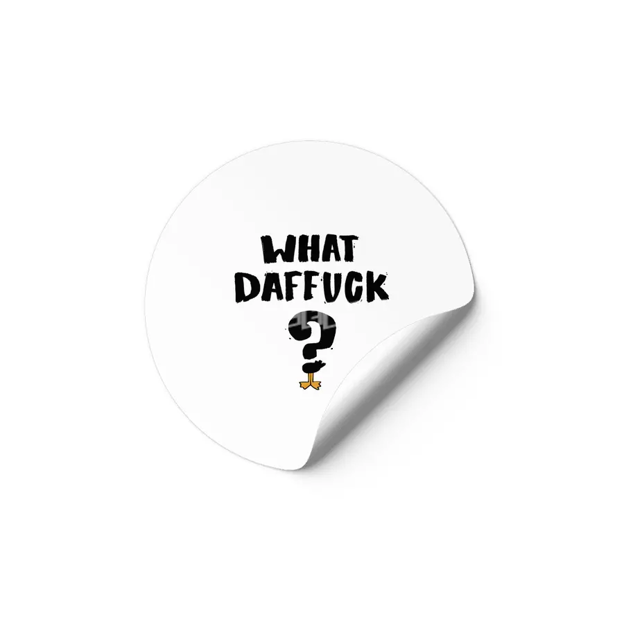 WHAT DAFFUCK Etiket