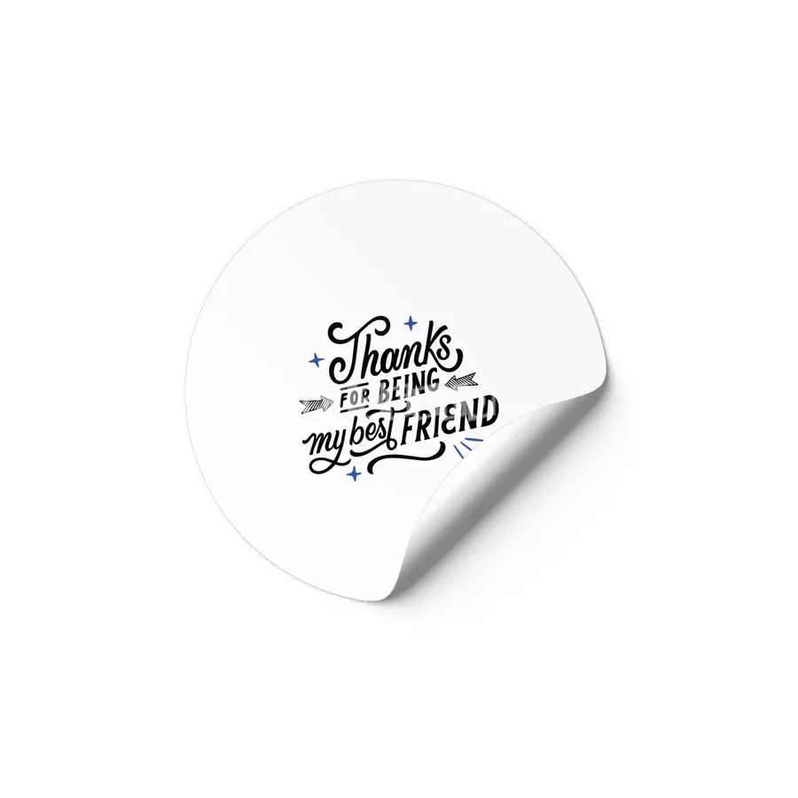 Thanks for Being My Best Friend: Heartwarming Designs for Special Bonds Etiket