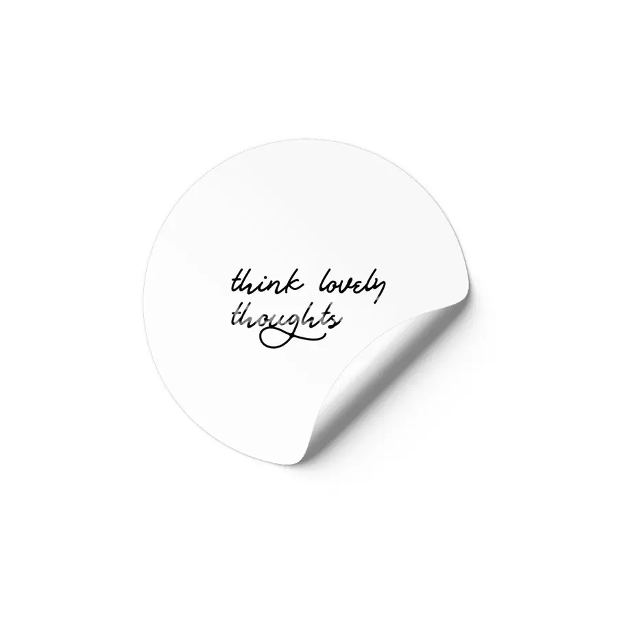 think lovely thoughts Etiket