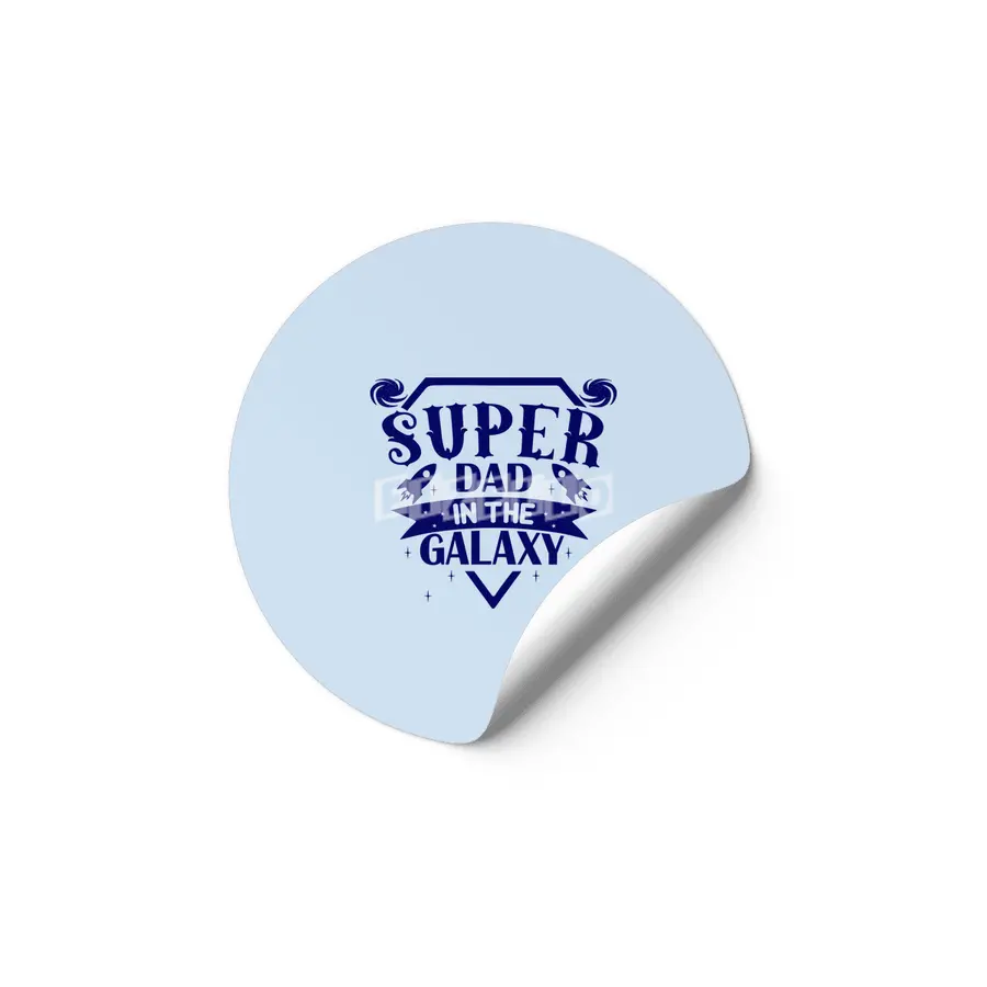 Super Dad in The Galaxy Etiket