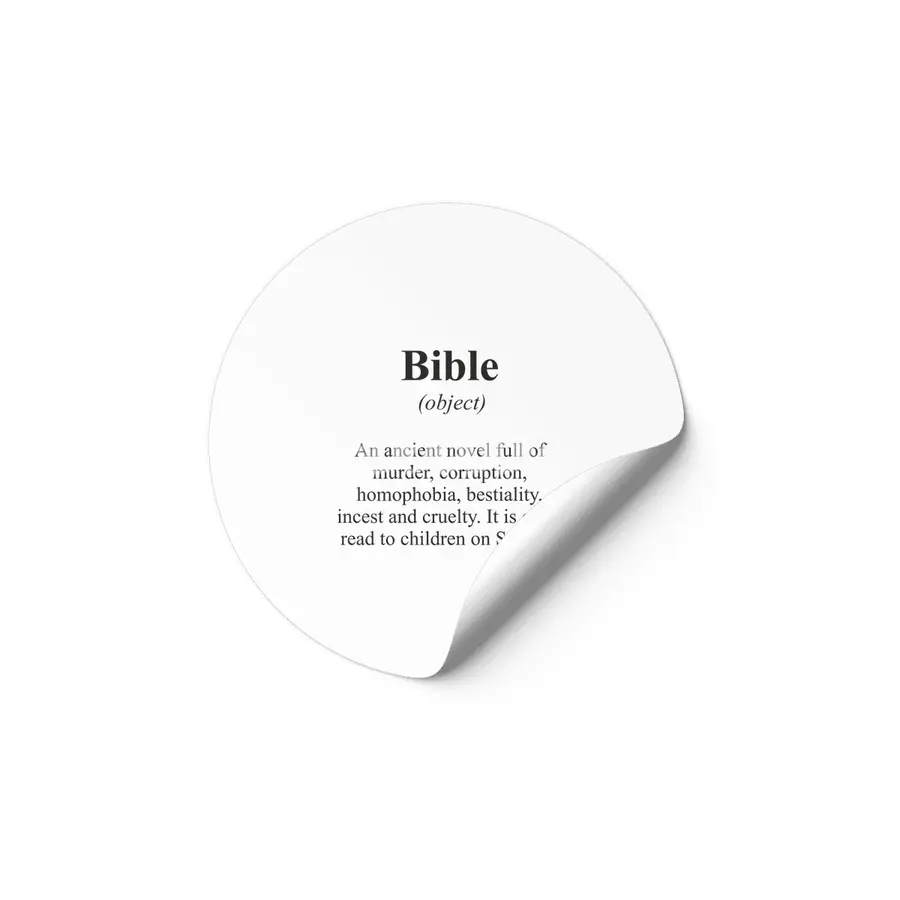 Bible Alternative Dictionary Definitions Parody Etiket