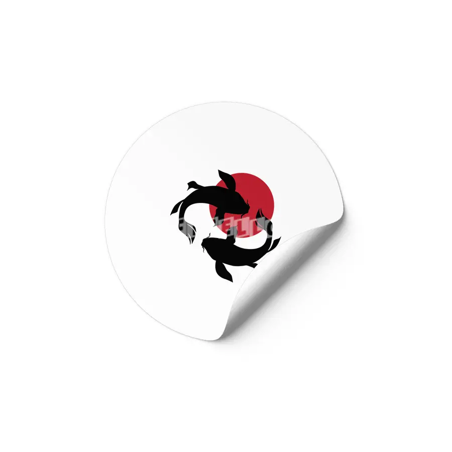 koi fishes Etiket