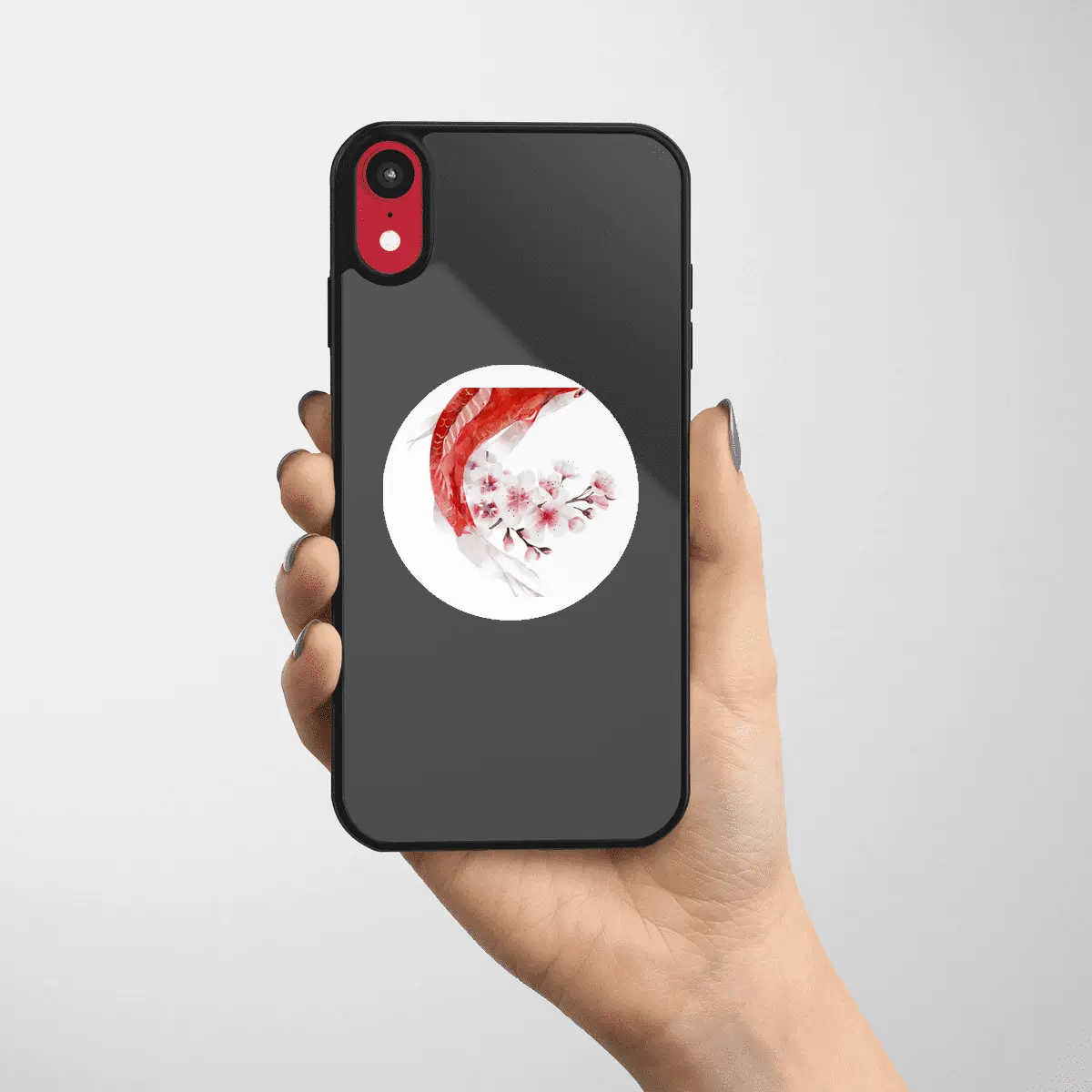 Koi Fish and Cherry Blossoms Etiket