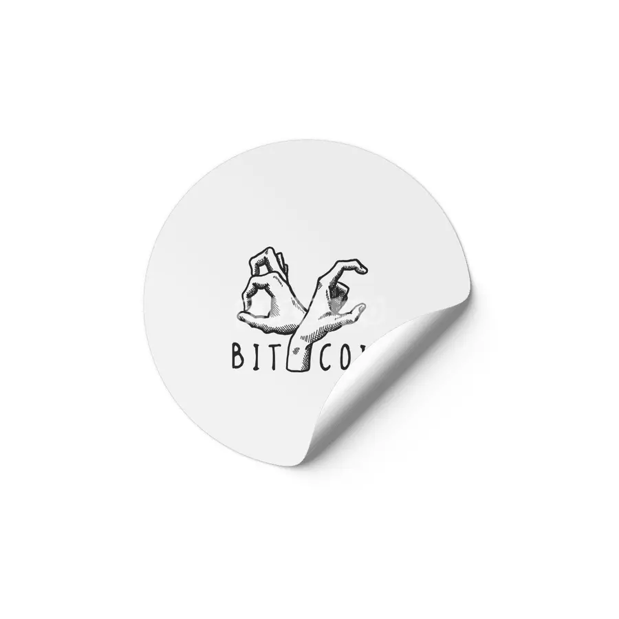 Bitcoin Crew (dark) Etiket