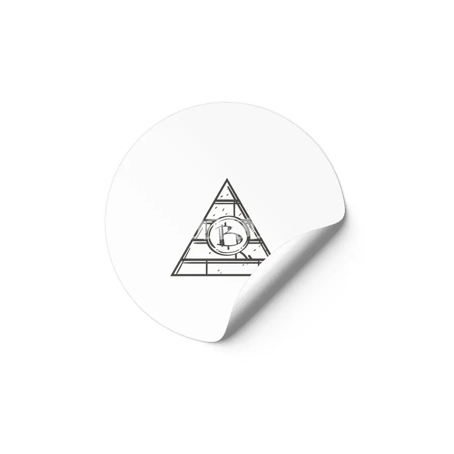 Bitcoin Illustration Etiket