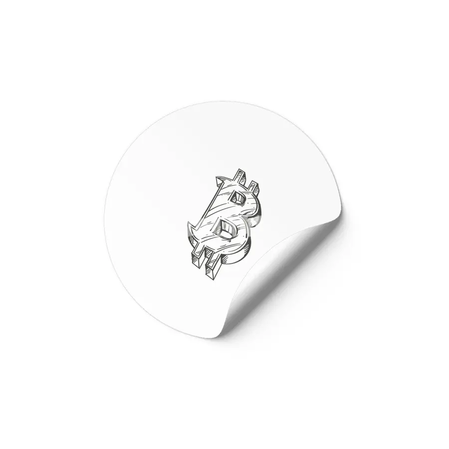 Bitcoin Illustration Etiket