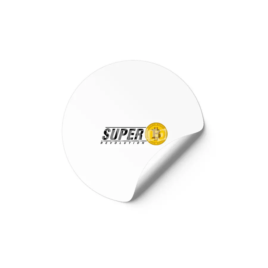 Super Revolution Bitcoin Etiket
